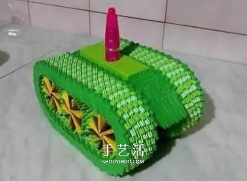 怎么做三角插坦克圖解 三角插制作小坦克方法 -  rpnrmr.com