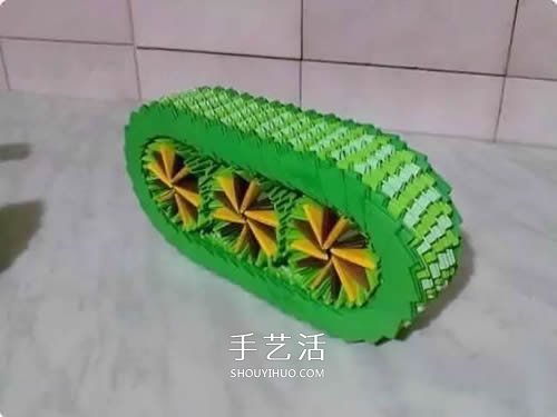 怎么做三角插坦克圖解 三角插制作小坦克方法 -  rpnrmr.com