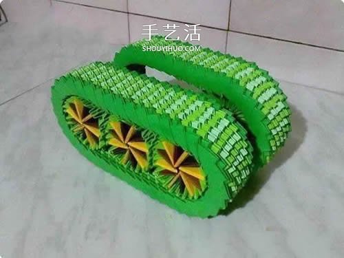怎么做三角插坦克圖解 三角插制作小坦克方法 -  rpnrmr.com