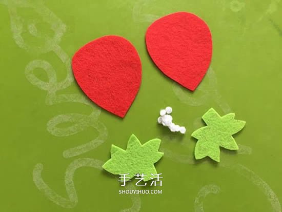 一點(diǎn)點(diǎn)不織布 自制可愛草莓魔法棒的方法教程 -  rpnrmr.com
