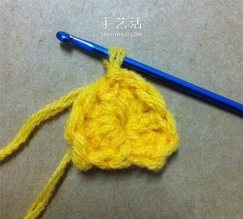 看著像一只奶油桃子！可愛心形的鉤針編織圖解 -  rpnrmr.com