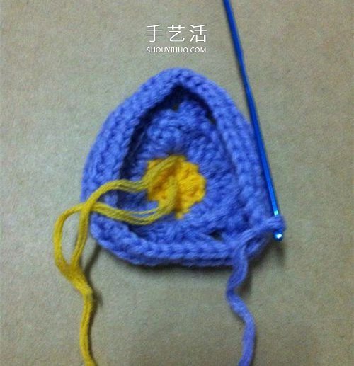 看著像一只奶油桃子！可愛心形的鉤針編織圖解 -  rpnrmr.com