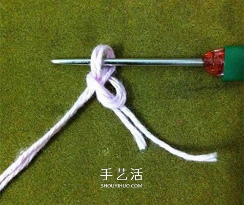 小巧可愛帶掛環(huán) 正方形杯墊的鉤針編織圖解 -  rpnrmr.com