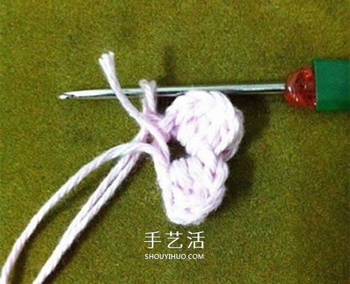小巧可愛帶掛環(huán) 正方形杯墊的鉤針編織圖解 -  rpnrmr.com