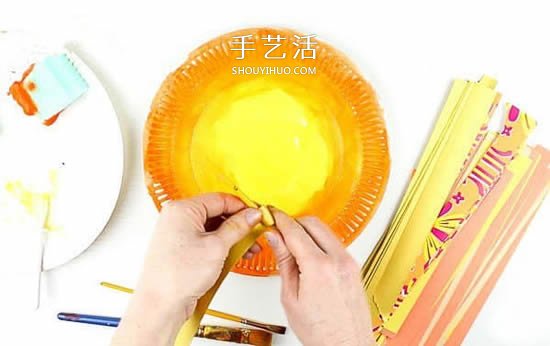 用一次性紙盤做獅子 幼兒園自制獅子的教程 -  rpnrmr.com