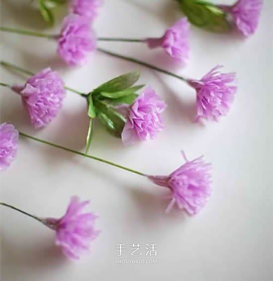 母親節(jié)紙花手工制作 皺紋紙做康乃馨的教程 -  rpnrmr.com