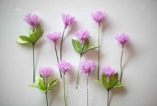 母親節(jié)紙花手工制作 皺紋紙做康乃馨的教程 -  rpnrmr.com