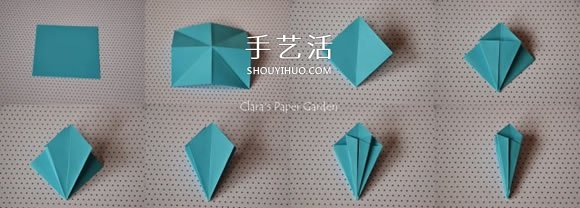 三張紙折八瓣花的折法圖解 還能做成立體花球 -  rpnrmr.com