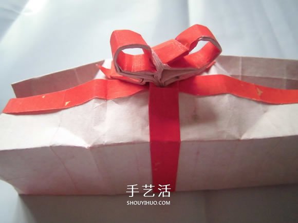 只用一張紙！折紙蝴蝶結(jié)禮品盒的圖解步驟 -  rpnrmr.com