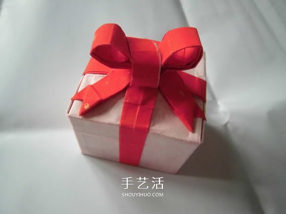 只用一張紙！折紙蝴蝶結(jié)禮品盒的圖解步驟 -  rpnrmr.com