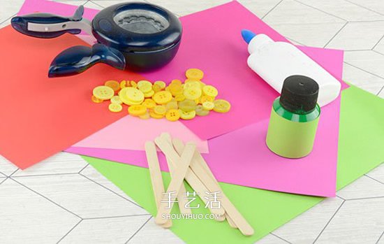 紐扣小花怎么做方法 幼兒園做紐扣花的教程 -  rpnrmr.com