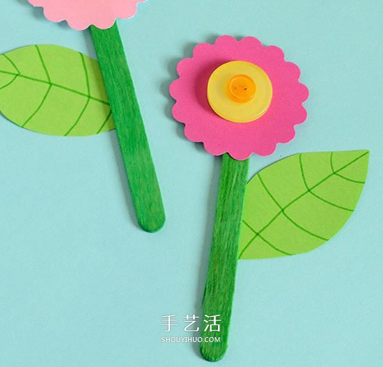 紐扣小花怎么做方法 幼兒園做紐扣花的教程 -  rpnrmr.com