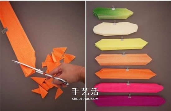 七種顏色似彩虹！皺紋紙做七彩紙花的方法 -  rpnrmr.com