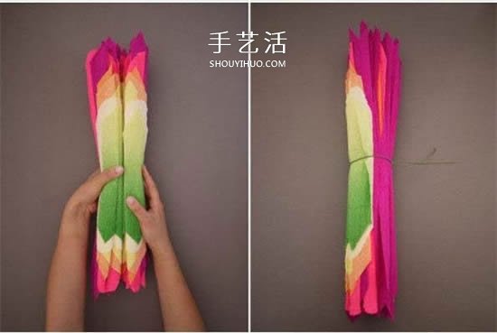 七種顏色似彩虹！皺紋紙做七彩紙花的方法 -  rpnrmr.com