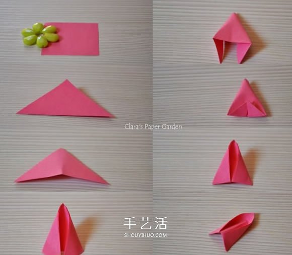 簡單又很漂亮的紙花 手工八瓣花的折紙圖解 -  rpnrmr.com