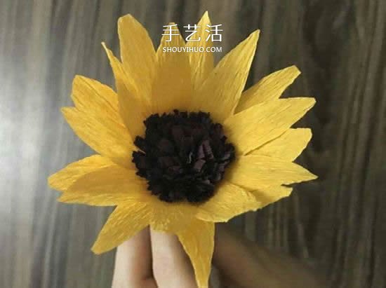 DIY手揉紙向日葵的方法 簡單易學太陽花制作 -  rpnrmr.com