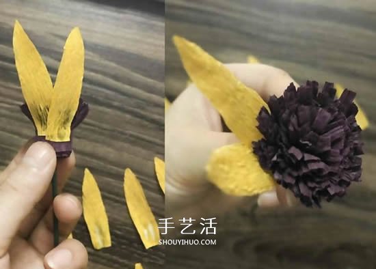 DIY手揉紙向日葵的方法 簡單易學太陽花制作 -  rpnrmr.com