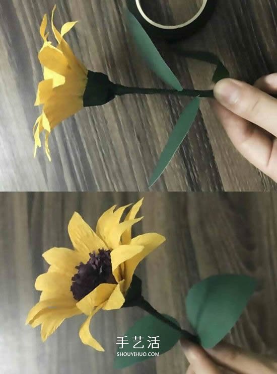 DIY手揉紙向日葵的方法 簡單易學太陽花制作 -  rpnrmr.com