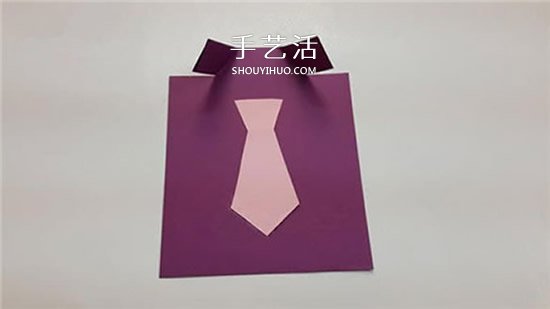 創(chuàng)意父親節(jié)賀卡手工制作 卡紙做襯衫領(lǐng)帶卡片 -  rpnrmr.com