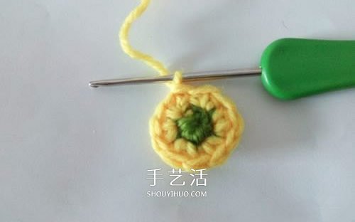 超可愛(ài)毛線小花的鉤法 鉤針編織六瓣花圖解 -  rpnrmr.com