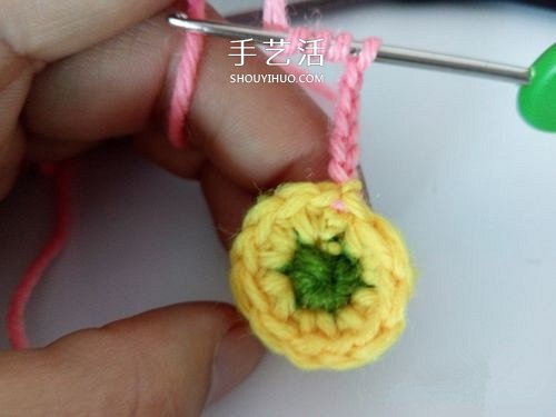 超可愛(ài)毛線小花的鉤法 鉤針編織六瓣花圖解 -  rpnrmr.com