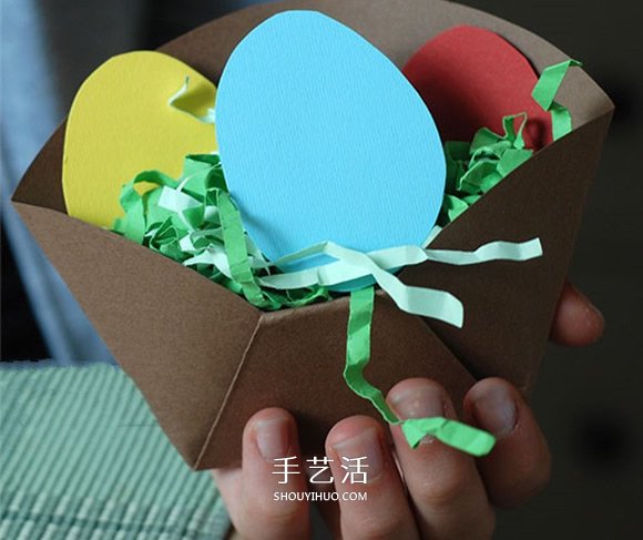 幼兒用卡紙折紙盒教程 手工制作復(fù)活節(jié)彩蛋 -  rpnrmr.com