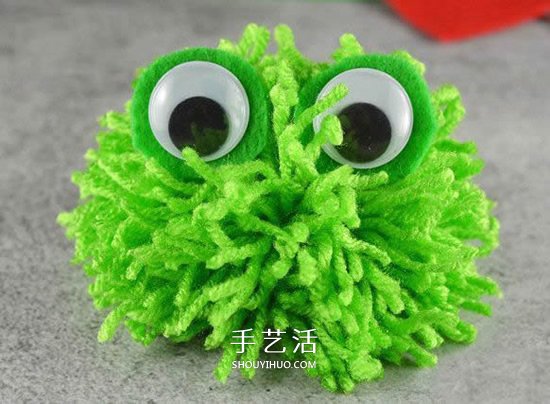 毛線小青蛙手工制作 幼兒做毛線球青蛙的方法 -  rpnrmr.com