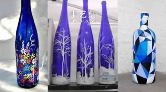 彩繪酒瓶創(chuàng)意手工圖片 丙烯手繪玻璃瓶DIY -  rpnrmr.com