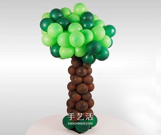 氣球造型大樹手工制作 植樹節(jié)用氣球做大樹 -  rpnrmr.com