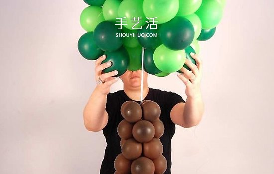 氣球造型大樹手工制作 植樹節(jié)用氣球做大樹 -  rpnrmr.com