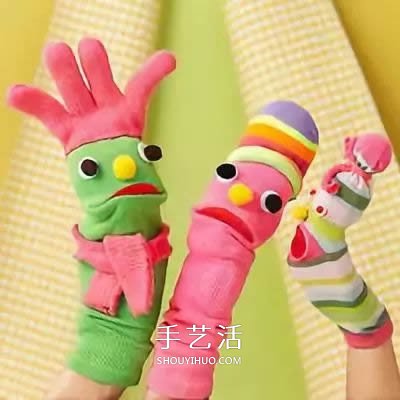 手套、襪子改造手偶 自制布玩具可以這么簡單 -  rpnrmr.com