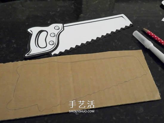 父親節(jié)掛飾手工制作 用硬紙板做工具掛飾 -  rpnrmr.com