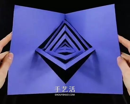 只用一張卡紙做3D旋轉(zhuǎn)裝置 打開閉合就會(huì)轉(zhuǎn)動(dòng) -  rpnrmr.com