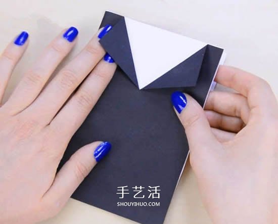 有趣的父親節(jié)卡片DIY制作 穿黑西裝打領(lǐng)結(jié)！ -  rpnrmr.com