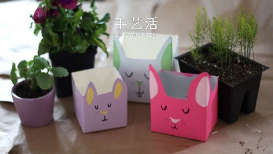 牛奶盒廢物利用 手工制作兔子收納盒的方法 -  rpnrmr.com