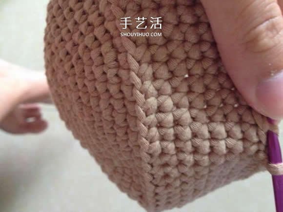 毛線收納籃怎么編織 鉤針編織圓形收納筐圖解 -  rpnrmr.com