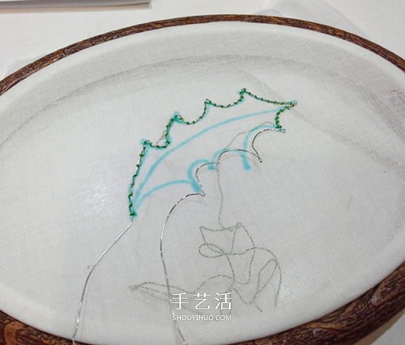 立體葉子的刺繡方法 手工刺繡雙色葉子圖解 -  rpnrmr.com