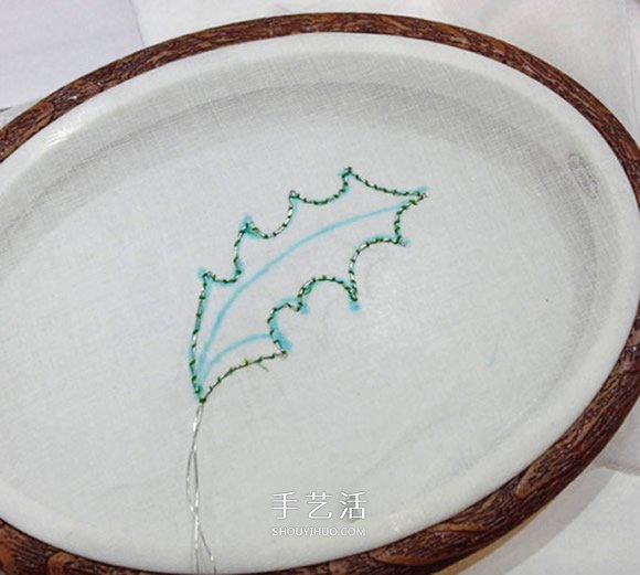 立體葉子的刺繡方法 手工刺繡雙色葉子圖解 -  rpnrmr.com