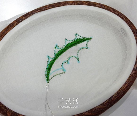 立體葉子的刺繡方法 手工刺繡雙色葉子圖解 -  rpnrmr.com