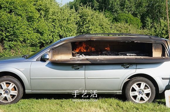 DIY舊汽車披薩烤爐 用平凡物品創(chuàng)造不凡樂趣 -  rpnrmr.com