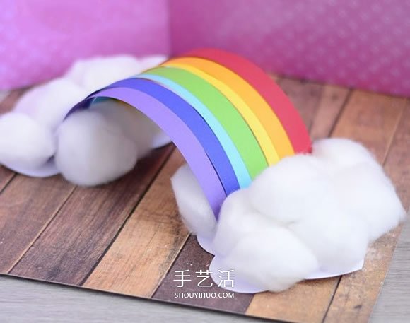 兒童手工制作彩虹教程 怎么做卡紙彩虹的方法 -  rpnrmr.com