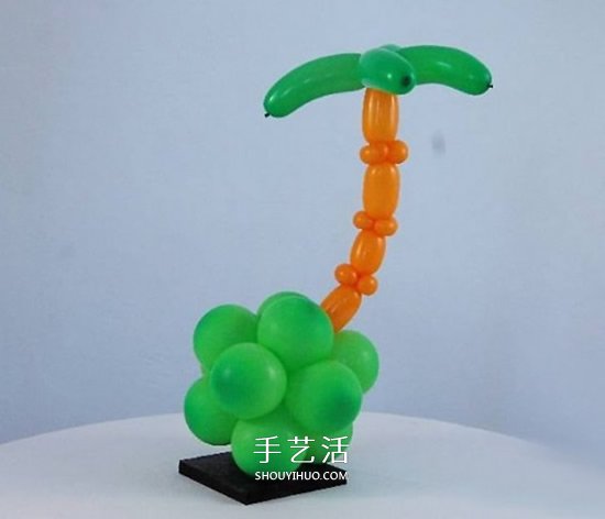 氣球造型椰子樹的做法 用氣球手工制作椰子樹 -  rpnrmr.com