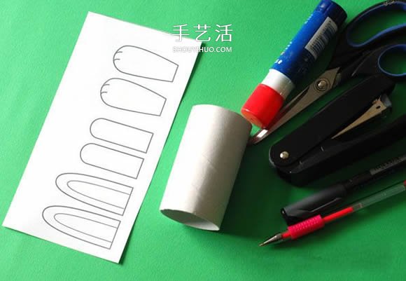 幼兒園廢物利用做小白兔 卷紙筒制作兔子圖解 -  rpnrmr.com