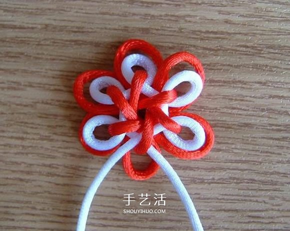 中國(guó)結(jié)之團(tuán)錦結(jié)滾邊法編織小花飾品的方法 -  rpnrmr.com