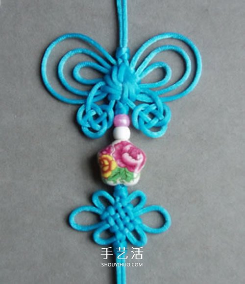 中國風蝴蝶掛飾編織圖解 傳統(tǒng)中國結掛飾編法 -  rpnrmr.com