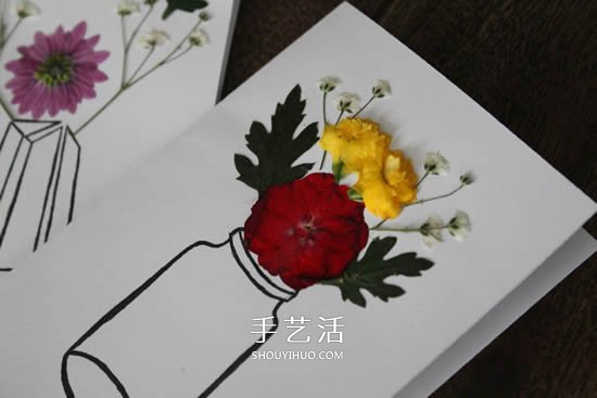 自制母親節(jié)壓花卡片 用干花做賀卡的方法圖解 -  rpnrmr.com