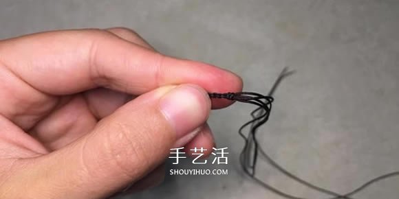 小清新四股繩手鏈的編法 手工編可愛(ài)手繩圖解 -  rpnrmr.com