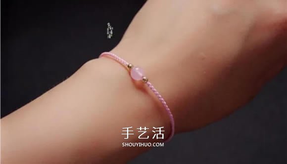 小清新四股繩手鏈的編法 手工編可愛(ài)手繩圖解 -  rpnrmr.com