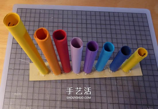自制簡(jiǎn)易排簫的方法 兒童用卡紙做排簫玩具 -  rpnrmr.com