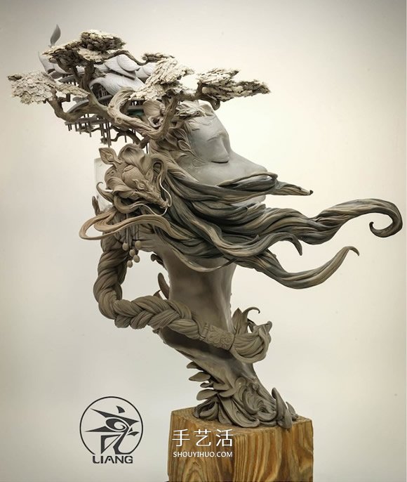 氣勢磅礡的細膩泥塑作品：嫦娥與桃花女 -  rpnrmr.com